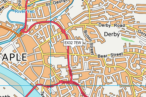 EX32 7EW map - OS VectorMap District (Ordnance Survey) EX32 7EW map - OS VectorMap District (Ordnance Survey)