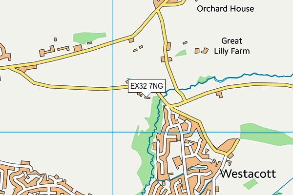 EX32 7NG map - OS VectorMap District (Ordnance Survey) EX32 7NG map - OS VectorMap District (Ordnance Survey)
