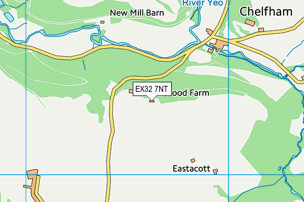 EX32 7NT map - OS VectorMap District (Ordnance Survey) EX32 7NT map - OS VectorMap District (Ordnance Survey)
