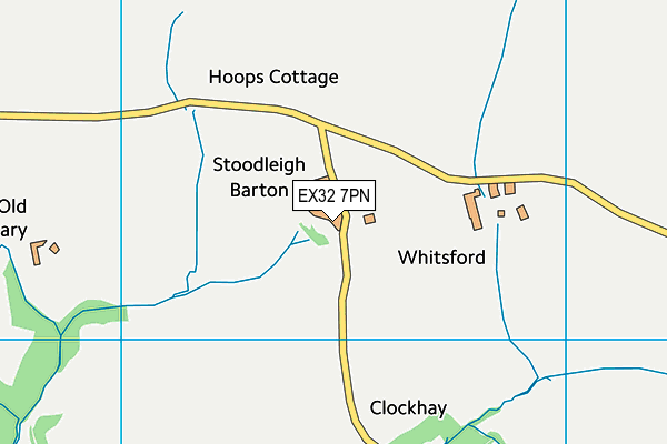 EX32 7PN map - OS VectorMap District (Ordnance Survey) EX32 7PN map - OS VectorMap District (Ordnance Survey)