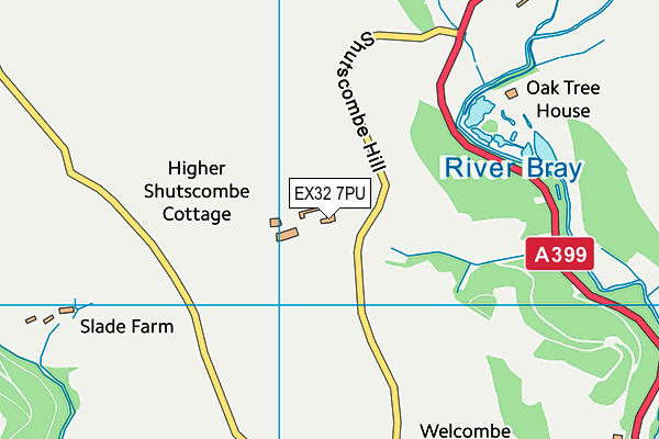 EX32 7PU map - OS VectorMap District (Ordnance Survey) EX32 7PU map - OS VectorMap District (Ordnance Survey)