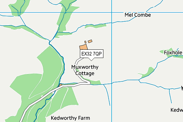 EX32 7QP map - OS VectorMap District (Ordnance Survey) EX32 7QP map - OS VectorMap District (Ordnance Survey)