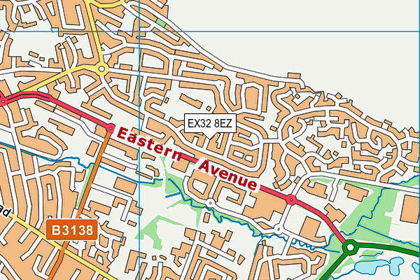 EX32 8EZ map - OS VectorMap District (Ordnance Survey) EX32 8EZ map - OS VectorMap District (Ordnance Survey)