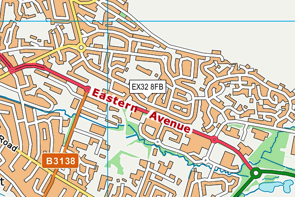 EX32 8FB map - OS VectorMap District (Ordnance Survey) EX32 8FB map - OS VectorMap District (Ordnance Survey)