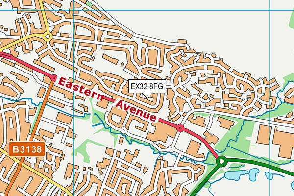 EX32 8FG map - OS VectorMap District (Ordnance Survey) EX32 8FG map - OS VectorMap District (Ordnance Survey)