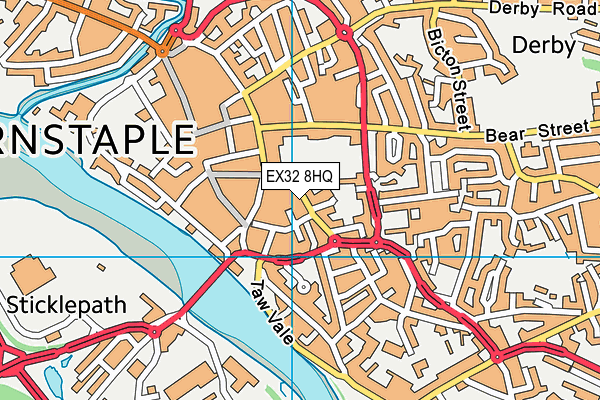 EX32 8HQ map - OS VectorMap District (Ordnance Survey) EX32 8HQ map - OS VectorMap District (Ordnance Survey)