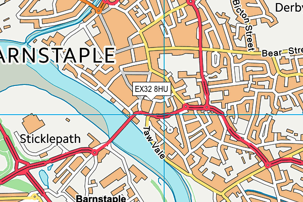 EX32 8HU map - OS VectorMap District (Ordnance Survey) EX32 8HU map - OS VectorMap District (Ordnance Survey)