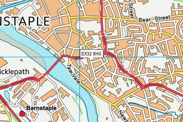 EX32 8HX map - OS VectorMap District (Ordnance Survey) EX32 8HX map - OS VectorMap District (Ordnance Survey)
