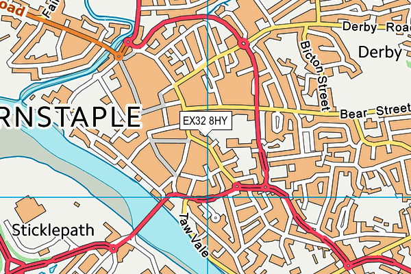 EX32 8HY map - OS VectorMap District (Ordnance Survey) EX32 8HY map - OS VectorMap District (Ordnance Survey)