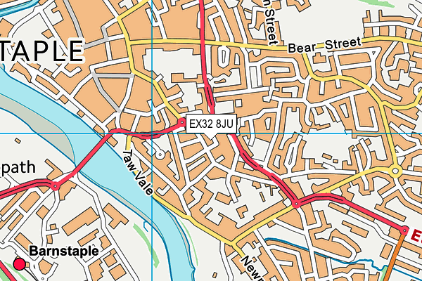 EX32 8JU map - OS VectorMap District (Ordnance Survey) EX32 8JU map - OS VectorMap District (Ordnance Survey)