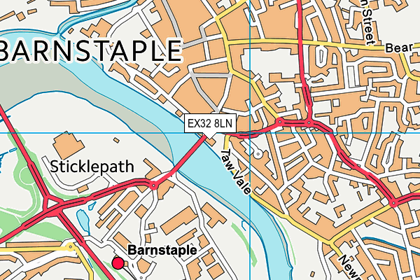 EX32 8LN map - OS VectorMap District (Ordnance Survey) EX32 8LN map - OS VectorMap District (Ordnance Survey)