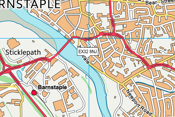 EX32 8NJ map - OS VectorMap District (Ordnance Survey) EX32 8NJ map - OS VectorMap District (Ordnance Survey)