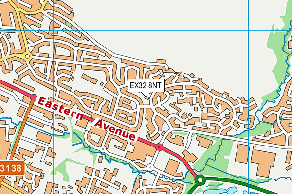 EX32 8NT map - OS VectorMap District (Ordnance Survey) EX32 8NT map - OS VectorMap District (Ordnance Survey)