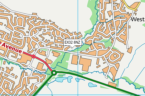 EX32 8NZ map - OS VectorMap District (Ordnance Survey) EX32 8NZ map - OS VectorMap District (Ordnance Survey)