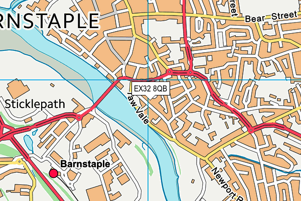 EX32 8QB map - OS VectorMap District (Ordnance Survey) EX32 8QB map - OS VectorMap District (Ordnance Survey)