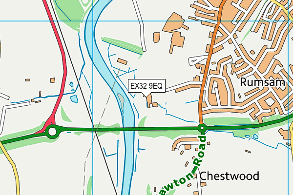 EX32 9EQ map - OS VectorMap District (Ordnance Survey) EX32 9EQ map - OS VectorMap District (Ordnance Survey)