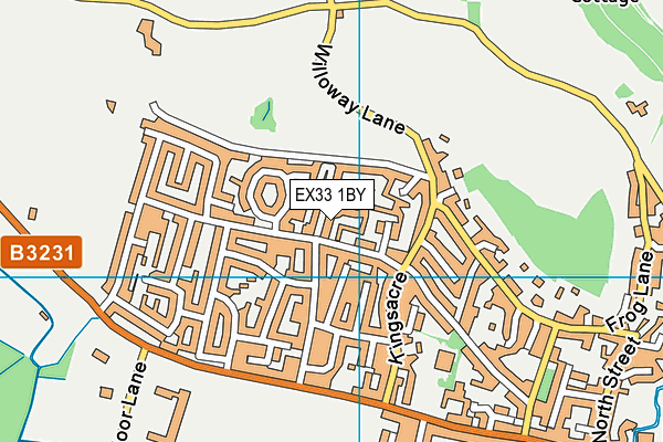 EX33 1BY map - OS VectorMap District (Ordnance Survey) EX33 1BY map - OS VectorMap District (Ordnance Survey)