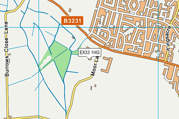 EX33 1HG map - OS VectorMap District (Ordnance Survey) EX33 1HG map - OS VectorMap District (Ordnance Survey)