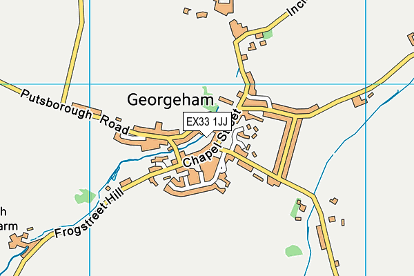 EX33 1JJ map - OS VectorMap District (Ordnance Survey) EX33 1JJ map - OS VectorMap District (Ordnance Survey)