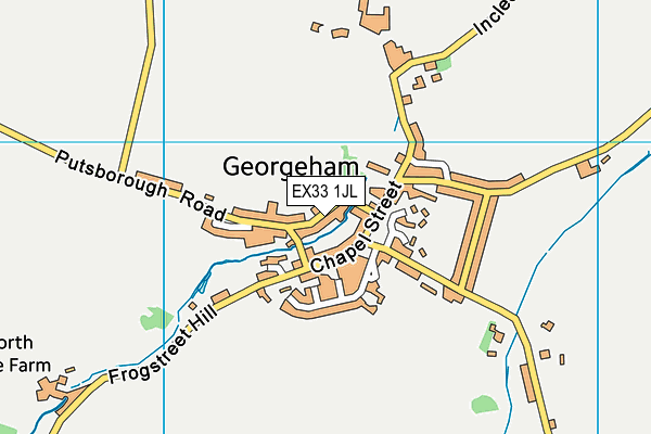 EX33 1JL map - OS VectorMap District (Ordnance Survey) EX33 1JL map - OS VectorMap District (Ordnance Survey)
