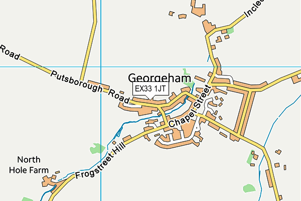 EX33 1JT map - OS VectorMap District (Ordnance Survey) EX33 1JT map - OS VectorMap District (Ordnance Survey)