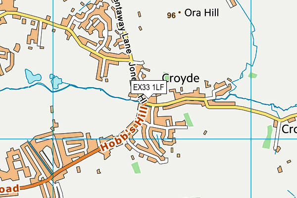 EX33 1LF map - OS VectorMap District (Ordnance Survey) EX33 1LF map - OS VectorMap District (Ordnance Survey)