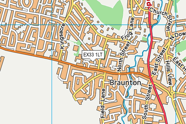 EX33 1LT map - OS VectorMap District (Ordnance Survey) EX33 1LT map - OS VectorMap District (Ordnance Survey)