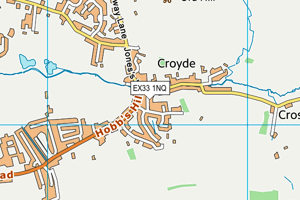 EX33 1NQ map - OS VectorMap District (Ordnance Survey)