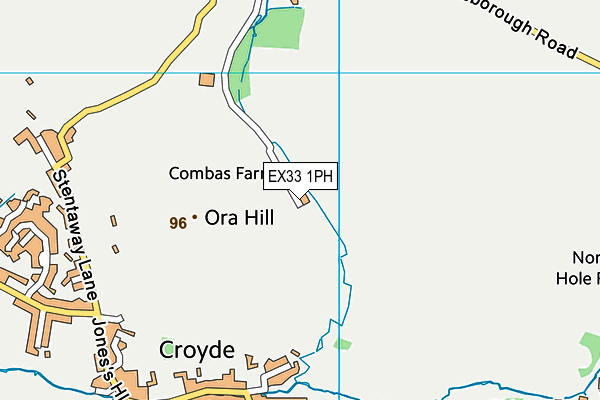 EX33 1PH map - OS VectorMap District (Ordnance Survey) EX33 1PH map - OS VectorMap District (Ordnance Survey)
