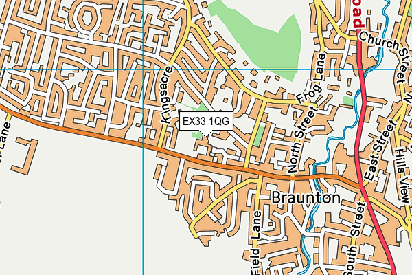 EX33 1QG map - OS VectorMap District (Ordnance Survey) EX33 1QG map - OS VectorMap District (Ordnance Survey)