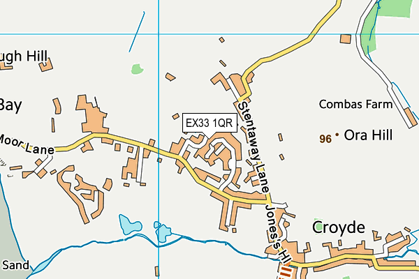 EX33 1QR map - OS VectorMap District (Ordnance Survey) EX33 1QR map - OS VectorMap District (Ordnance Survey)