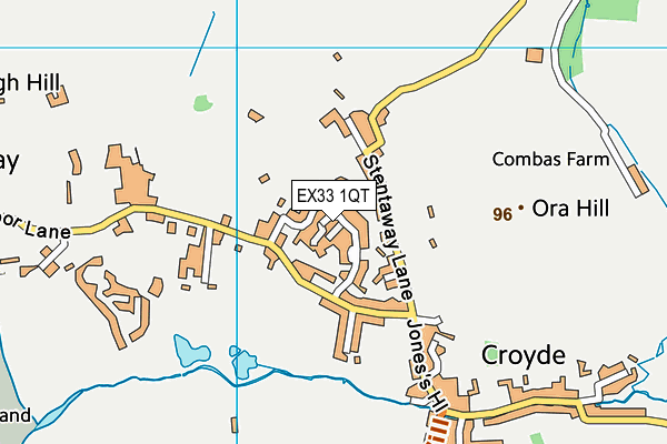 EX33 1QT map - OS VectorMap District (Ordnance Survey) EX33 1QT map - OS VectorMap District (Ordnance Survey)