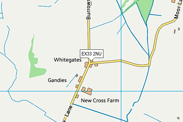 EX33 2NU map - OS VectorMap District (Ordnance Survey) EX33 2NU map - OS VectorMap District (Ordnance Survey)