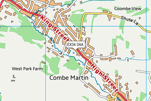 EX34 0AA map - OS VectorMap District (Ordnance Survey) EX34 0AA map - OS VectorMap District (Ordnance Survey)