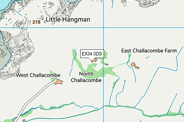 EX34 0DS map - OS VectorMap District (Ordnance Survey) EX34 0DS map - OS VectorMap District (Ordnance Survey)