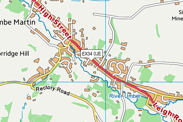 EX34 0JE map - OS VectorMap District (Ordnance Survey) EX34 0JE map - OS VectorMap District (Ordnance Survey)