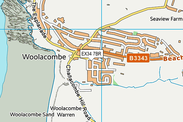 EX34 7BR map - OS VectorMap District (Ordnance Survey) EX34 7BR map - OS VectorMap District (Ordnance Survey)