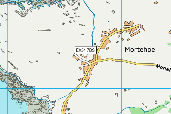 EX34 7DS map - OS VectorMap District (Ordnance Survey) EX34 7DS map - OS VectorMap District (Ordnance Survey)
