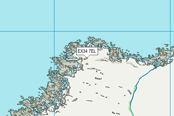 EX34 7EL map - OS VectorMap District (Ordnance Survey) EX34 7EL map - OS VectorMap District (Ordnance Survey)