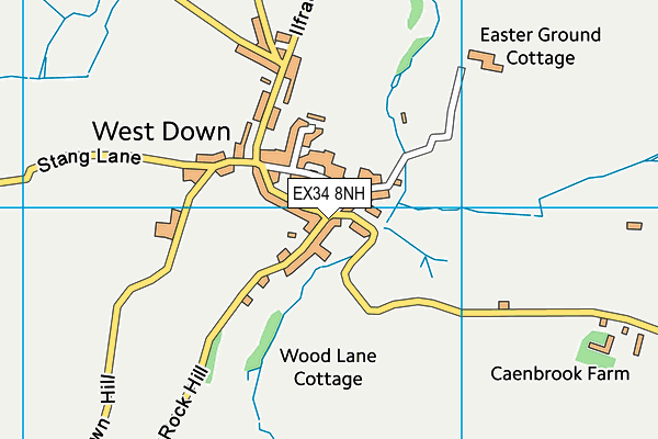 EX34 8NH map - OS VectorMap District (Ordnance Survey) EX34 8NH map - OS VectorMap District (Ordnance Survey)