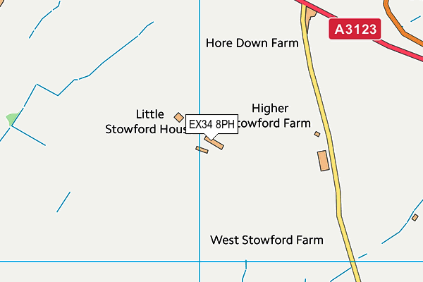 EX34 8PH map - OS VectorMap District (Ordnance Survey) EX34 8PH map - OS VectorMap District (Ordnance Survey)