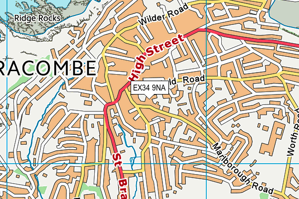 EX34 9NA map - OS VectorMap District (Ordnance Survey) EX34 9NA map - OS VectorMap District (Ordnance Survey)