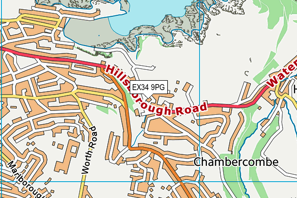 EX34 9PG map - OS VectorMap District (Ordnance Survey) EX34 9PG map - OS VectorMap District (Ordnance Survey)