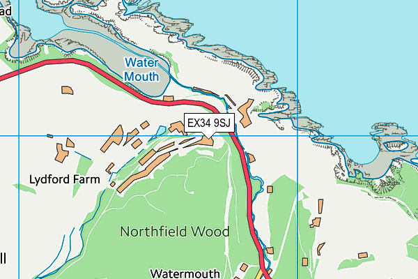 EX34 9SJ map - OS VectorMap District (Ordnance Survey) EX34 9SJ map - OS VectorMap District (Ordnance Survey)