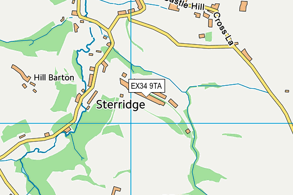 EX34 9TA map - OS VectorMap District (Ordnance Survey) EX34 9TA map - OS VectorMap District (Ordnance Survey)