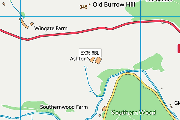 EX35 6BL map - OS VectorMap District (Ordnance Survey) EX35 6BL map - OS VectorMap District (Ordnance Survey)