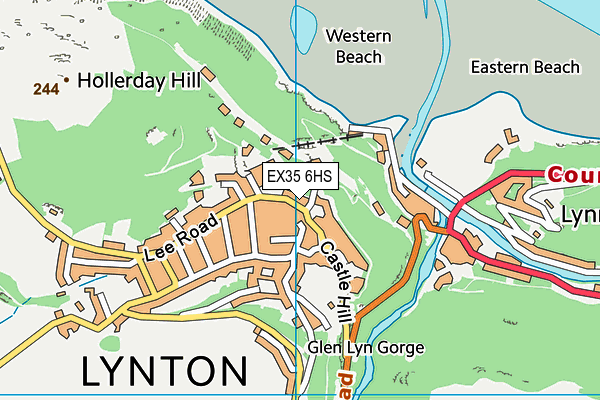 EX35 6HS map - OS VectorMap District (Ordnance Survey) EX35 6HS map - OS VectorMap District (Ordnance Survey)