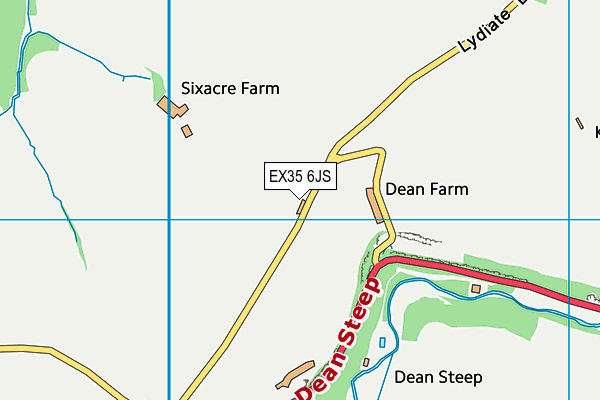 EX35 6JS map - OS VectorMap District (Ordnance Survey) EX35 6JS map - OS VectorMap District (Ordnance Survey)