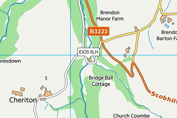 EX35 6LH map - OS VectorMap District (Ordnance Survey) EX35 6LH map - OS VectorMap District (Ordnance Survey)