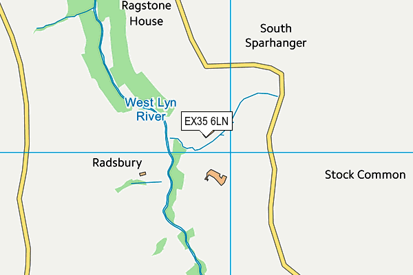 EX35 6LN map - OS VectorMap District (Ordnance Survey) EX35 6LN map - OS VectorMap District (Ordnance Survey)
